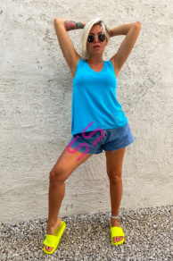 Modré basic tričko MARIN+