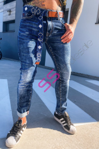 Štýlové pánske rifle s opaskom+