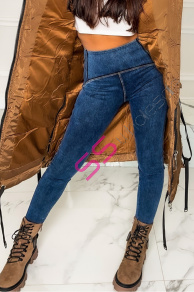 Push-up džegínsy s vysokým pásom+