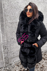 Zimná bunda s hustou kožušinou OLIWIA+