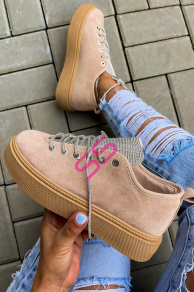 Tenisky zdobené kamienkami MARIEL-