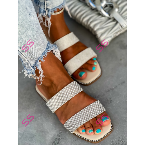 Šľapky zdobené kamienkami ONELLA-