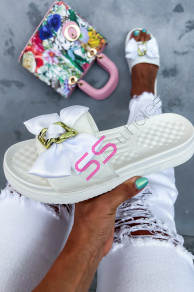 Gumené papuče s mašľou RIBBON-