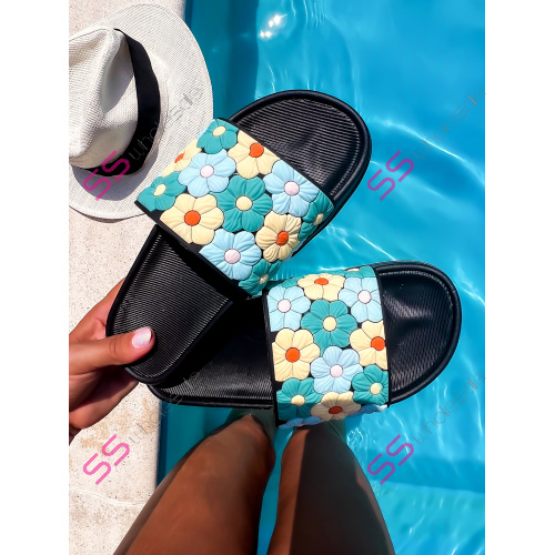 Kvetované gumené papuče FLOWER-