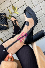 Kotníkové šnúrovacie čižmy MAISHA-