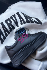 Čierne platformové tenisky LANEY+