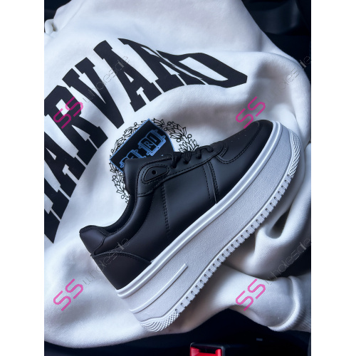 Čierno-biele platformové tenisky LANEY-