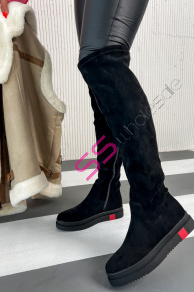 Semišové vysoké čižmy ROSHANY*