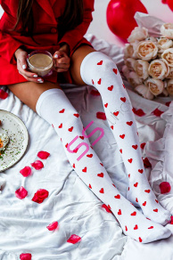 Biele dámske nadkolienky LOVE