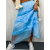 Dlhá modrá sukňa s gumeným pásom LENALEE