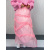 Dlhá ružová sukňa s gumeným pásom LENALEE