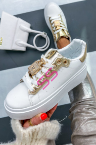 Dámske tenisky so zlatou ozdobou YASMINE-