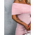 Baby pink elastické šaty MALLORY*