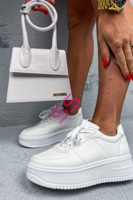 Biele platformové tenisky LANEY