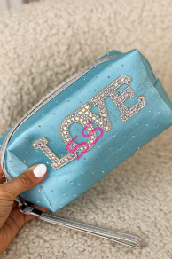 Kabelka zdobená kamienkami LOVE-