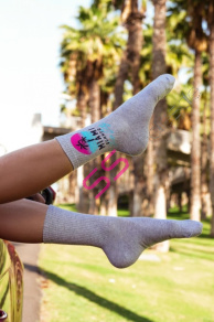 Sivé dámske ponožky MIAMI-