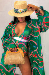 Jednodielne plavky s kaftanom MIRELA+