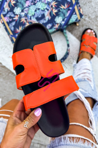 Oranžové dámske šľapky KIMBER+