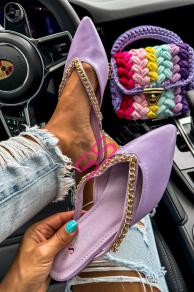 Dámske šľapky so zlatou ozdobou BRYNN+