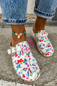 Vzorované zdravotnícke šľapky CAMELLIA+