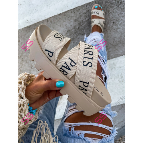 Platformové šľapky PARIS-