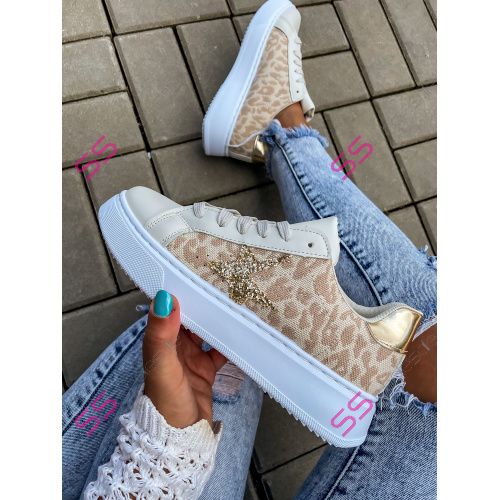 Leopardie dámske tenisky CARRY+