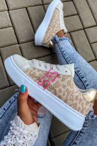 Leopardie dámske tenisky CARRY+
