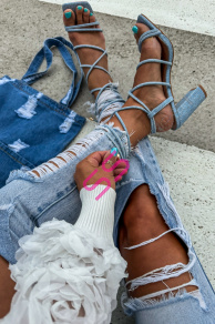 Elegantné sandále na viazanie DENA+