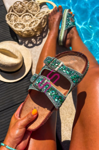 Šľapky zdobené kamienkami CORABEL-