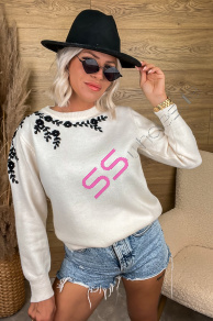 Dámsky pulóver FLORALYNN+