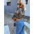 Vzorovaný crop-top ARABELLA+