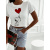 Biely crop-top s potlačou SNOP+