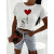 Biely crop-top s potlačou SNOP+