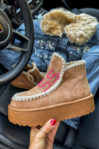 Semišové členkové čižmy DELILA+