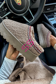 Teplé teddy topánky IMANI-