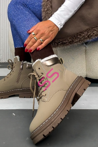 Šnúrovacie členkové čižmy CECILIA-