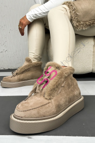 Zateplené šnúrovacie topánky MICAH+