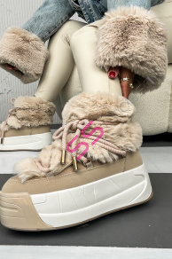 Zateplené platformové topánky MIRIAM+