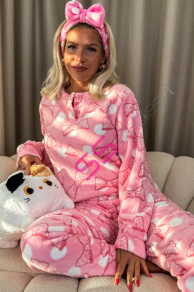 Dámske flísové pyžamo RIBBON+