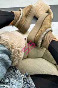 Teplé semišové topánky MERIDA-