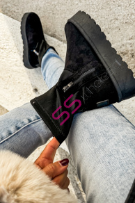 Semišové členkové čižmy DORETTA+