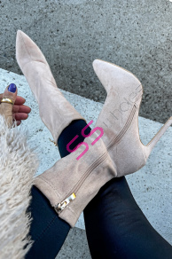 Krémové členkové čižmy ASMA+