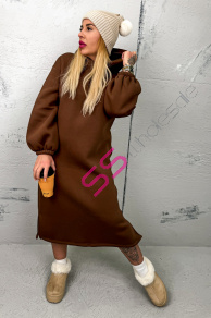 Dlhé mikinové šaty s kapucňou JAMARI+