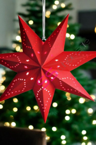 Veľká vianočná papierová hviezda 3D - 45 cm+