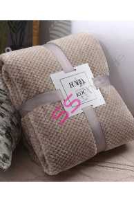 Mäkka plyšová tmavobéžová deka - 180x200 cm