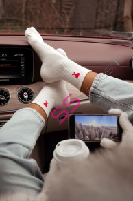 Ecru dámske ponožky ACE