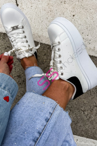 Platformové tenisky zdobené kamienkami ZELINA-