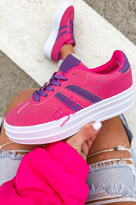 Fuksiové platformové tenisky ARUNI-