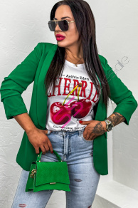 Tmavozelené dámske sako LILLA