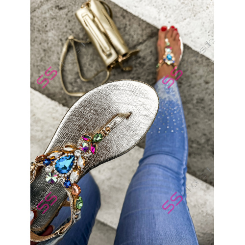 Dámske sandále zdobené kamienkami MABEL-